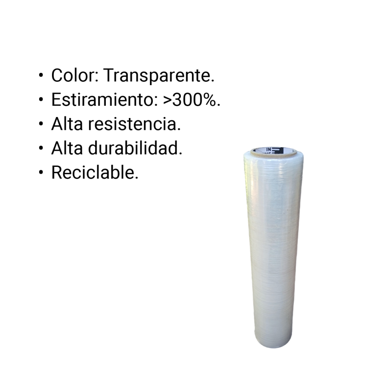 Stretch Film Transparente 4 kg x 4 unidades - Imagen 4